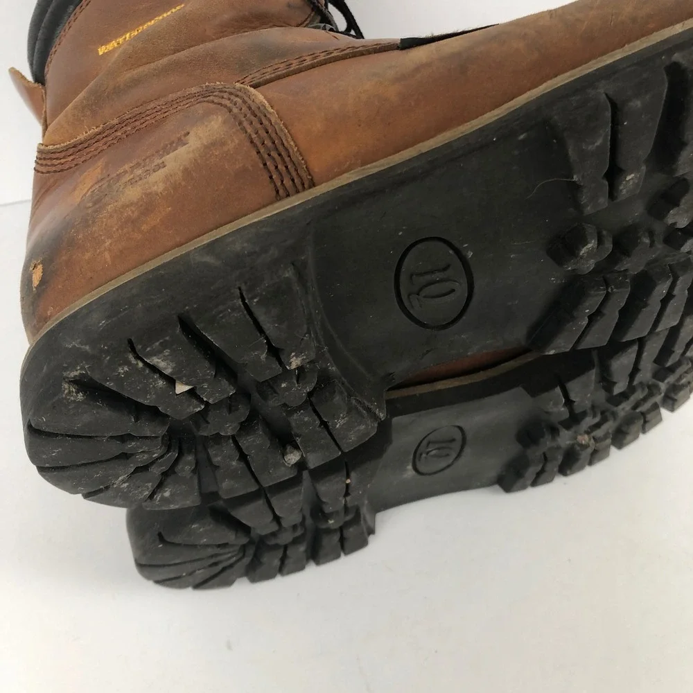 CHIPPEWA IQ Waterproof Insulated Leather Work‎ Boots Brown Men's 11 XW 55059